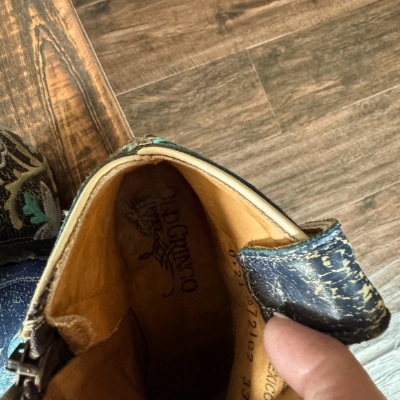 Old Gringo Navy Blue Floral bootie - Picture 3 of 8